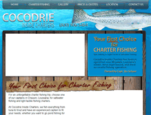 Tablet Screenshot of cocodrieinsidecharters.com